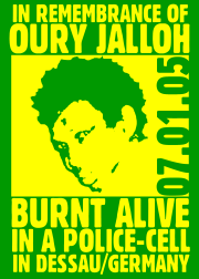 In Remembrance of Oury Jalloh